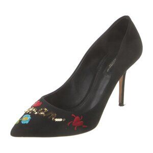 Elegant Dolce & Gabbana Embroidered Stiletto Heels